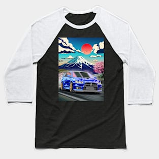 Mitsubishi Evolution 10 (2007) Japanese Art Style Baseball T-Shirt